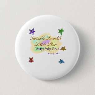 Rainbow clouds twinkle Twinkle Little Star baby 6 Cm Round Badge