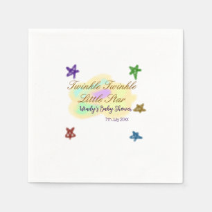 Rainbow clouds twinkle Twinkle Little Star baby Napkin