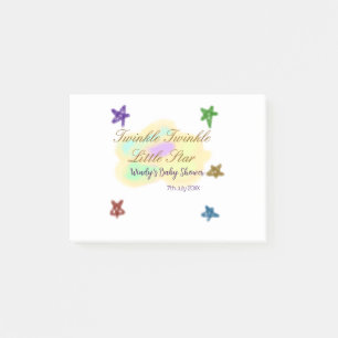 Rainbow clouds twinkle Twinkle Little Star baby Post-it Notes