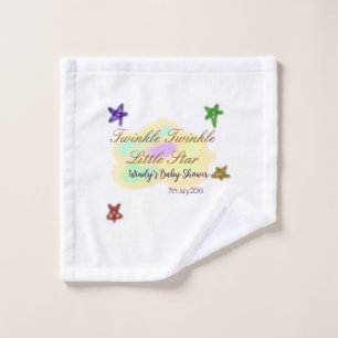 Rainbow clouds twinkle Twinkle Little Star baby Wash Cloth