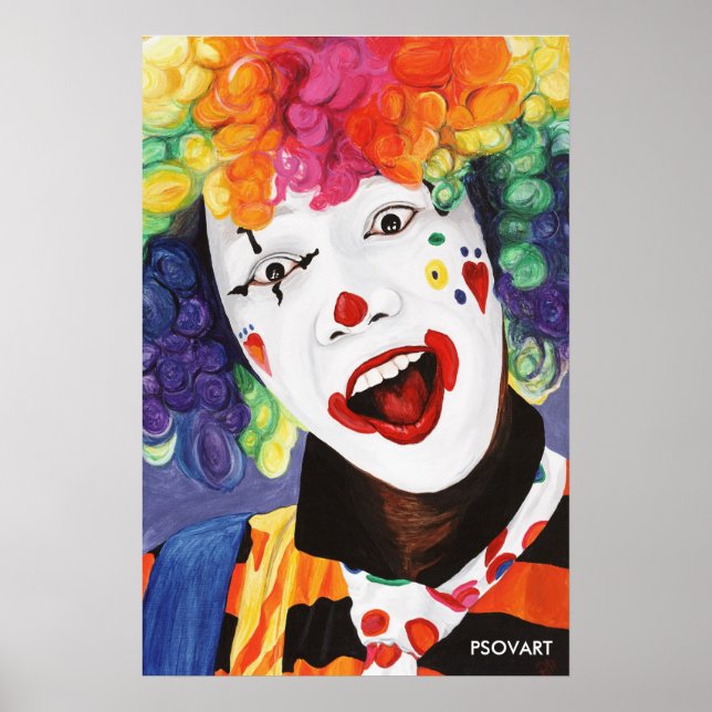 Rainbow Clown Poster (Front)
