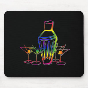 Rainbow Cocktails Mouse Mat