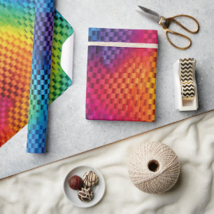 Rainbow Color Geometry Wrapping Paper