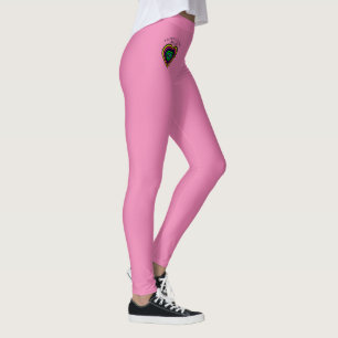 Rainbow color I love you strips heart hart Leggings