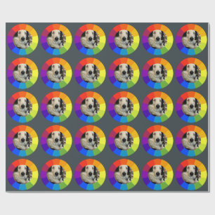 Rainbow Color Wheel Wrapping Paper