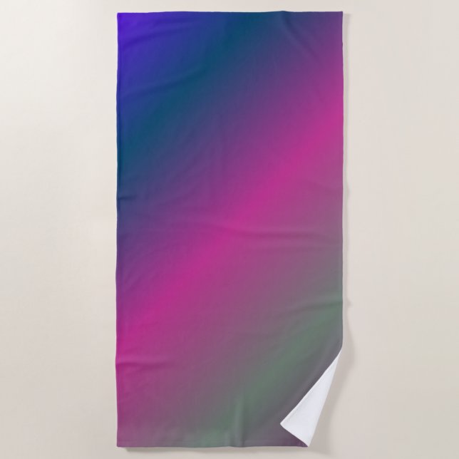 Rainbow Colored Beach Towel (Front)