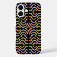 Rainbow Colored String Rope Repeating Pattern Art