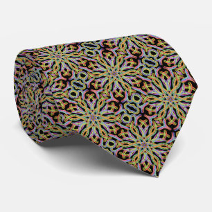Rainbow Colored String Rope Repeating Pattern   Tie