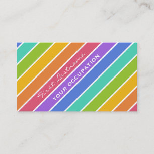 Rainbow Colors custom business cards