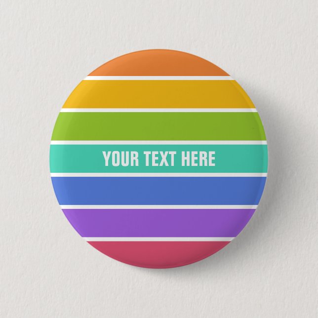 Rainbow Colors custom buttons (Front)