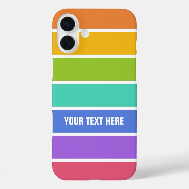 Rainbow Colors custom cases (Back)