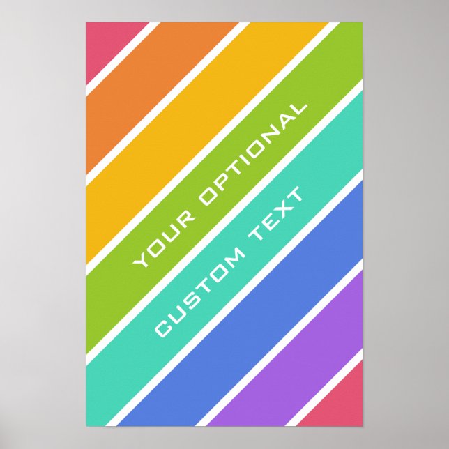 Rainbow Colors custom poster (Front)