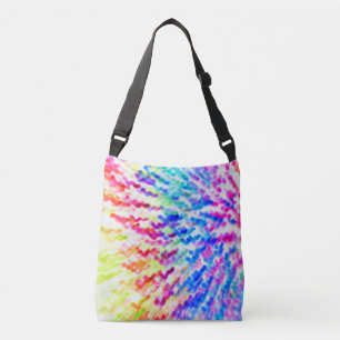 Rainbow Colors Splash water like Pattern Crossbody Bag