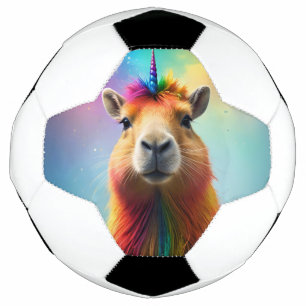 Rainbow Colour Capybara Unicorn, Football