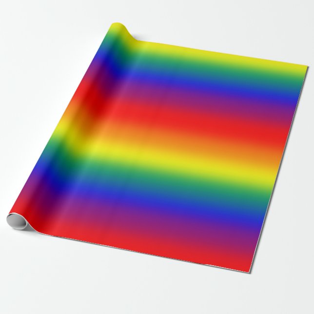 Rainbow Colour Continuum Wrapping Paper (Unrolled)