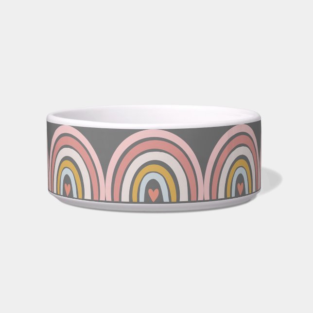 Rainbow Colour Cute Pet Bowl (Front)