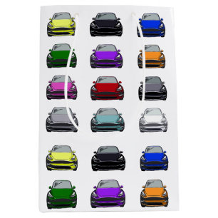 Rainbow Colour Electric Vehicle SUV Car Medium Gift Bag