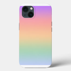 Rainbow colour gradient background iPhone 13 case