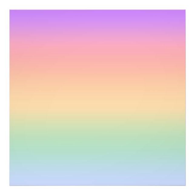 Rainbow colour gradient background photo print (Front)