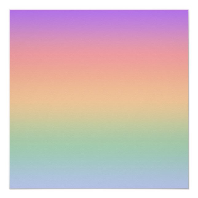 Rainbow colour gradient background poster (Front)