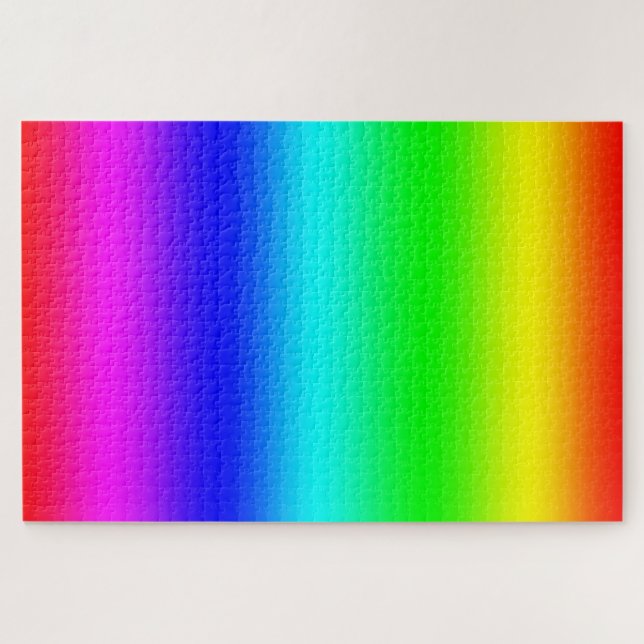 Rainbow Colour Gradient Jigsaw Puzzle (Horizontal)