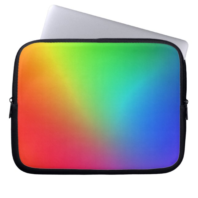Rainbow Colour Gradient Laptop Sleeve (Front)