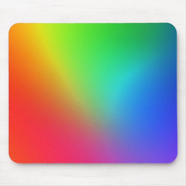 Rainbow Colour Gradient Mouse Mat (Front)