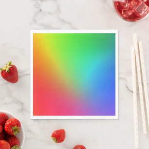 Rainbow Colour Gradient Napkin