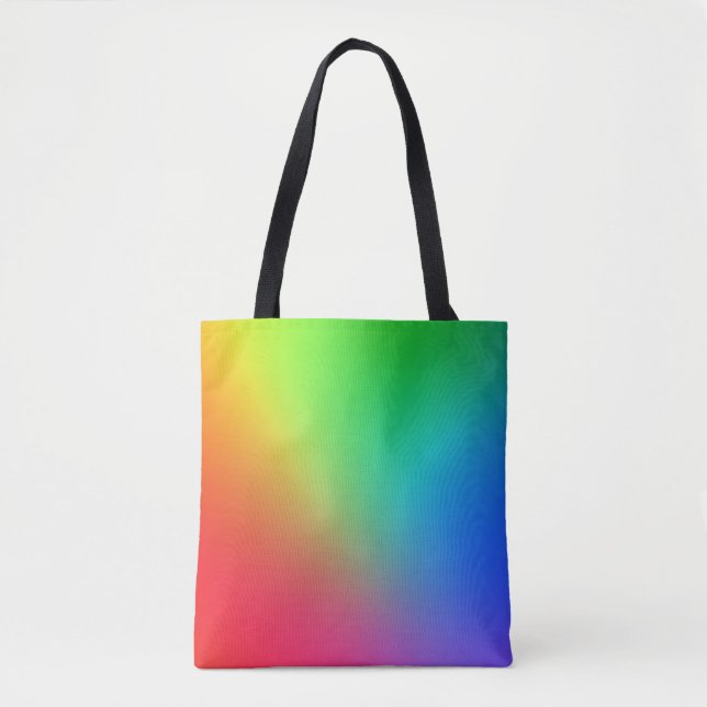 Rainbow Colour Gradient Tote Bag (Front)
