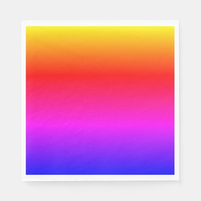 Rainbow Colour Napkins (Front)