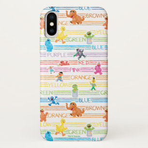 Rainbow Colour Sesame Pals Pattern iPhone X Case