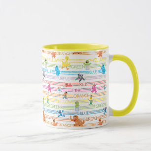 Rainbow Colour Sesame Pals Pattern Mug