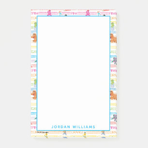 Rainbow Colour Sesame Pals Pattern Post-it Notes