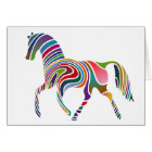 Rainbow Colour-Striped Horse