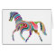 Rainbow Colour-Striped Horse