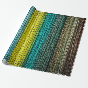 Rainbow Colour Wood Wrapping Paper