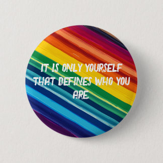 Rainbow-coloured 6 Cm Round Badge