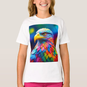 Rainbow Coloured Bald Eagle-65456 T-Shirt
