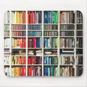 Rainbow Coloured Books Mouse Mat