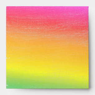 Rainbow Coloured Envelope