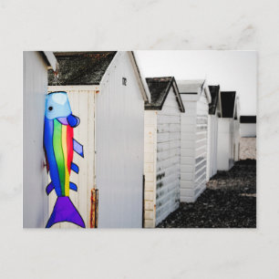 Rainbow Coloured Kite Postcard