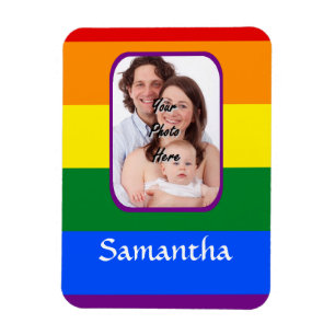 Rainbow coloured magnet