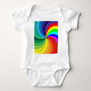 Rainbow Coloured Mandala-46556 Baby Bodysuit