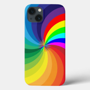 Rainbow Coloured Mandala-46556 iPhone 13 Case