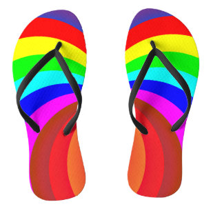 Rainbow Coloured Mandala-46556 Flip Flops