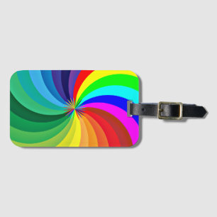 Rainbow Coloured Mandala-46556 Luggage Tag