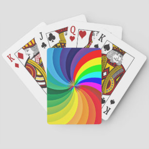 Rainbow Coloured Mandala-46556 Playing Cards