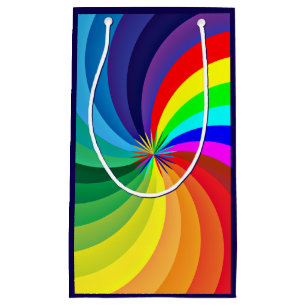Rainbow Coloured Mandala-46556 Small Gift Bag