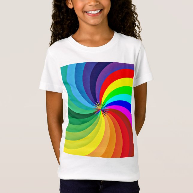 Rainbow Coloured Mandala-46556 T-Shirt (Front)