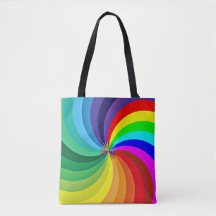 Rainbow Coloured Mandala-46556 Tote Bag